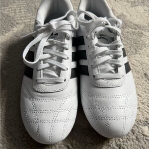 Adidas Boys Taekwondo White and Black Sneakers